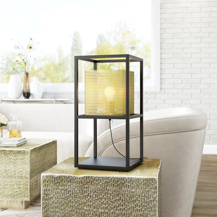 Zuo Modern Yves Table Lamp, Gold/Black