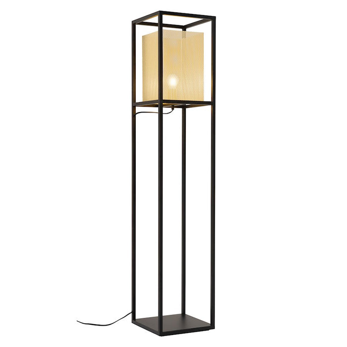Zuo Modern Yves Floor Lamp, Gold/Black - 56130