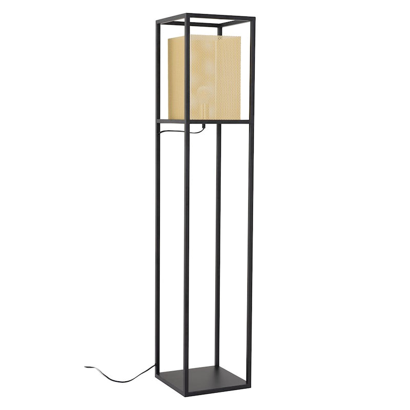 Zuo Modern Yves Floor Lamp, Gold/Black