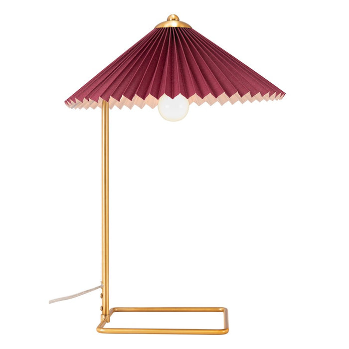 Zuo Modern Charo Table Lamp, Red/Gold