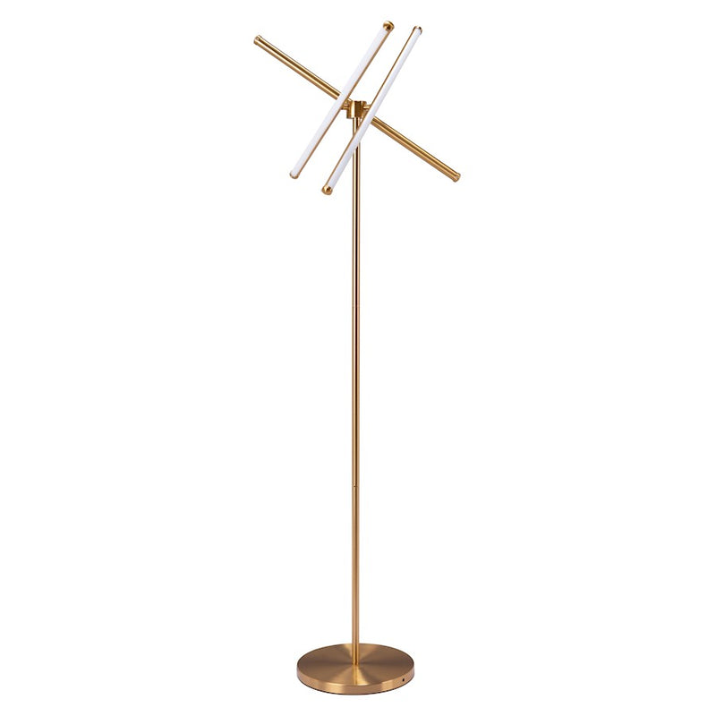 Zuo Modern Garza Floor Lamp, Brass
