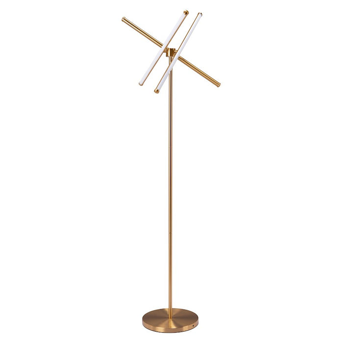 Zuo Modern Garza Floor Lamp, Brass