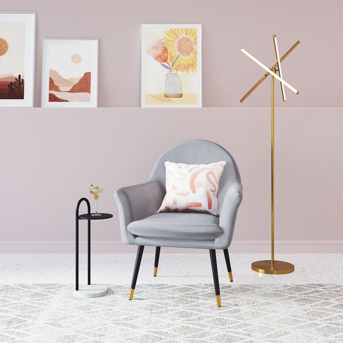 Zuo Modern Garza Floor Lamp, Brass