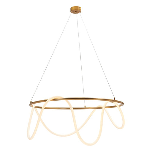 Zuo Modern Wiber Ceiling Lamp, Brass