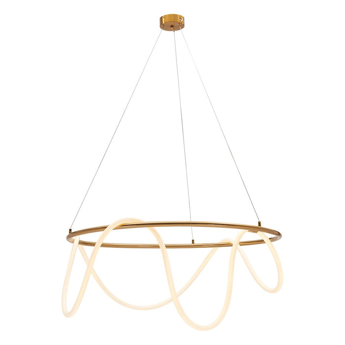 Zuo Modern Wiber Ceiling Lamp, Brass