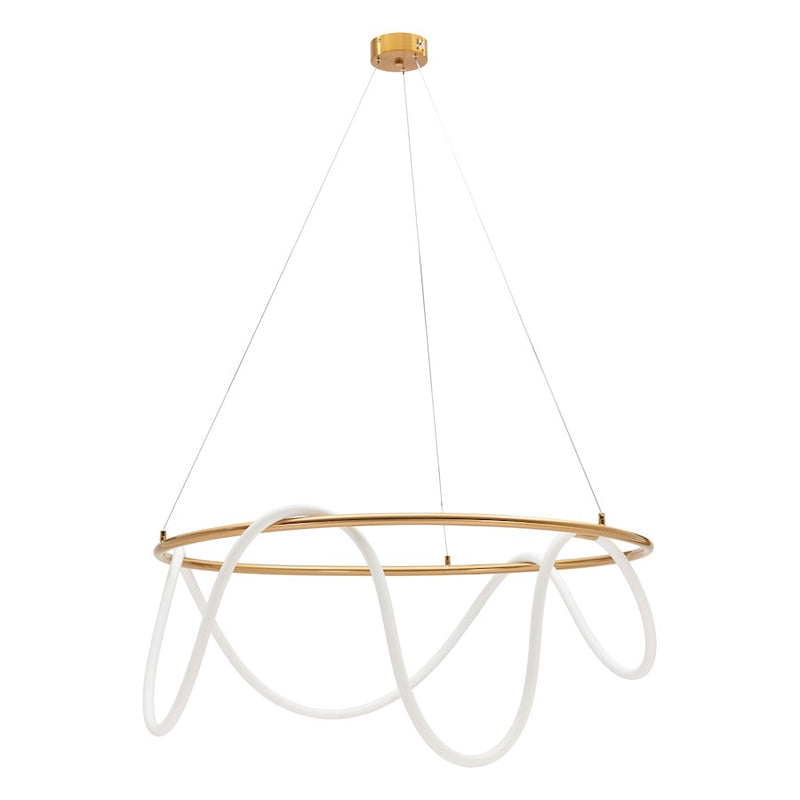 Zuo Modern Wiber Ceiling Lamp, Brass