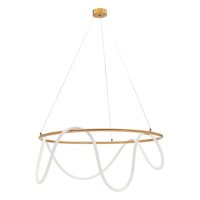 Zuo Modern Wiber Ceiling Lamp, Brass