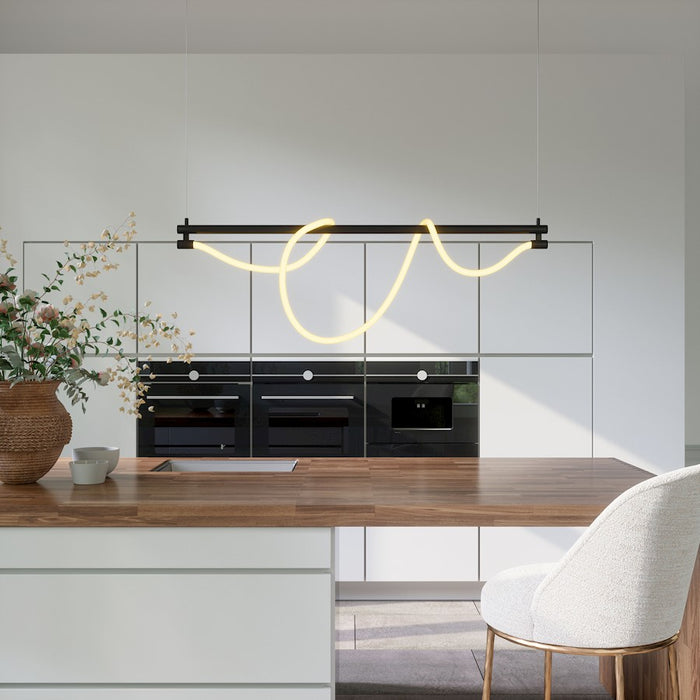 Zuo Modern Adder Ceiling Lamp, Black