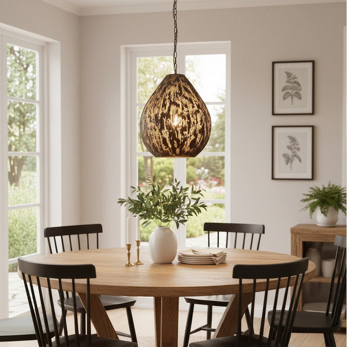 Zuo Modern Koza Ceiling Lamp, Black/Black