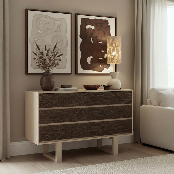 Zuo Modern Gochi Table Lamp, White/Beige