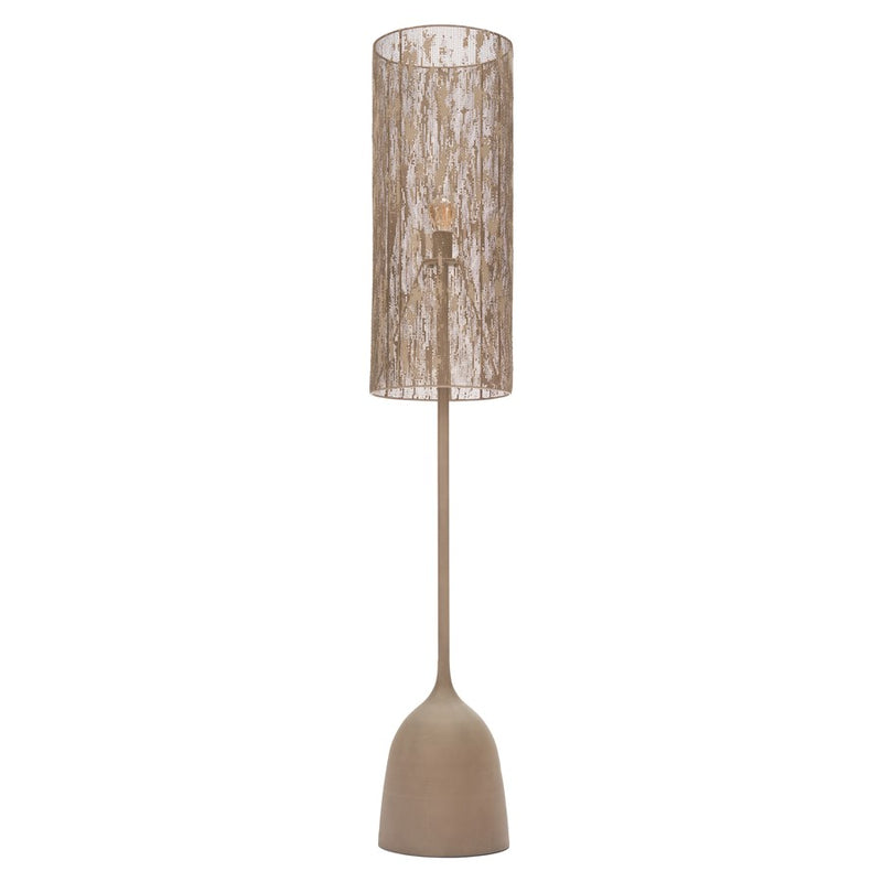 Zuo Modern Buff Floor Lamp, Taupe/Taupe