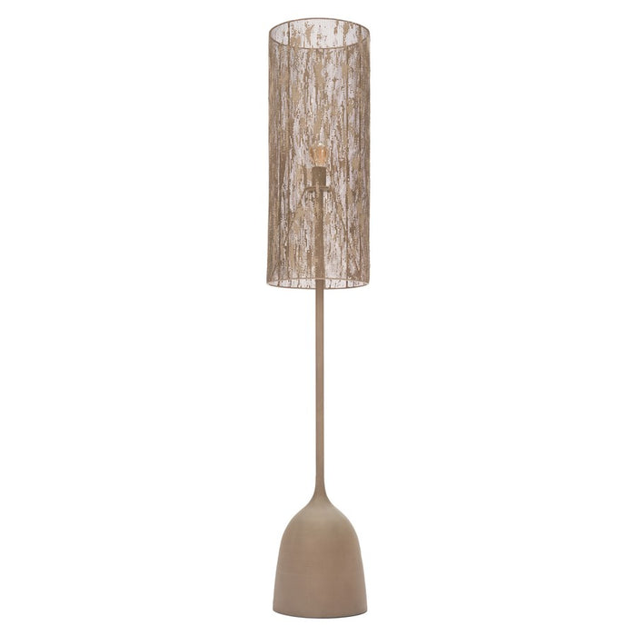 Zuo Modern Buff Floor Lamp, Taupe/Taupe