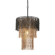 Zuo Modern Bizu Ceiling Lamp, Black/Beige/Multicolor - 56175