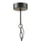 Zuo Modern Bizu Ceiling Lamp, Black/Beige/Multicolor
