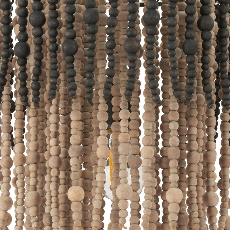 Zuo Modern Bizu Ceiling Lamp, Black/Beige/Multicolor