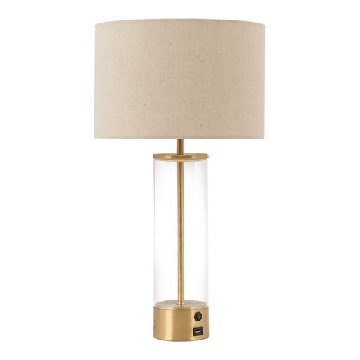 Zuo Modern Boreal Table Lamp, Beige/Gold - 56181