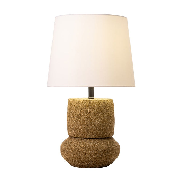 Zuo Modern Seina Solar Table Lamp, Natural/White - 56185
