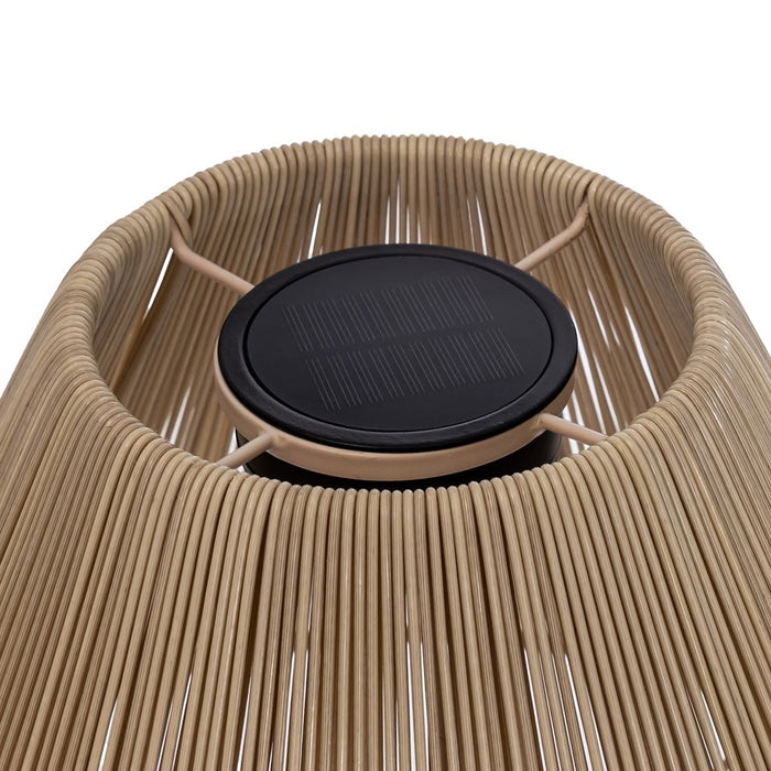 Zuo Modern Lumika Solar Floor Lamp, Beige/Beige