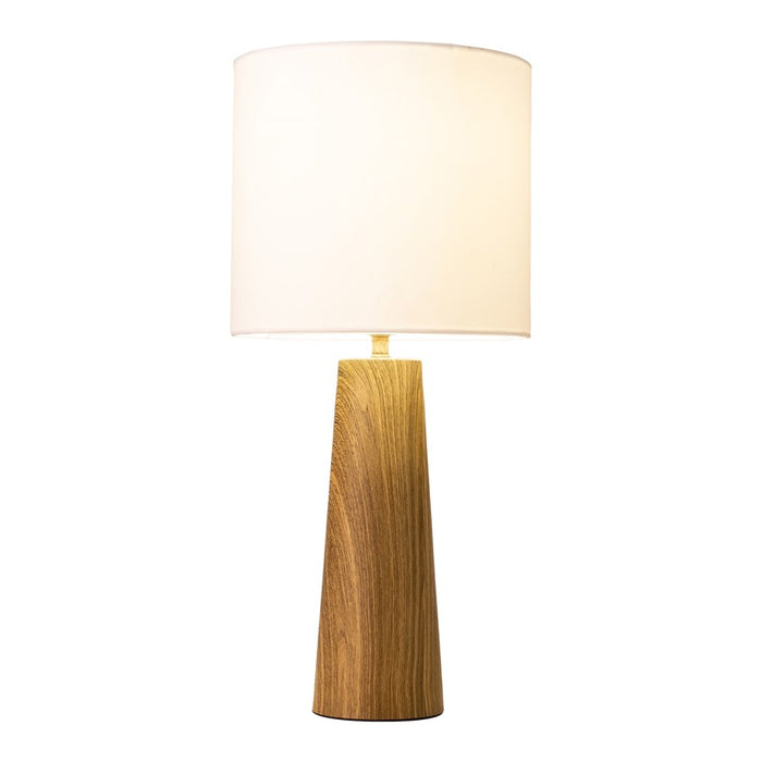 Zuo Modern Woonari Solar Table Lamp, Brown/White