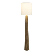 Zuo Modern Woonari Solar Floor Lamp, Brown/White - 56192