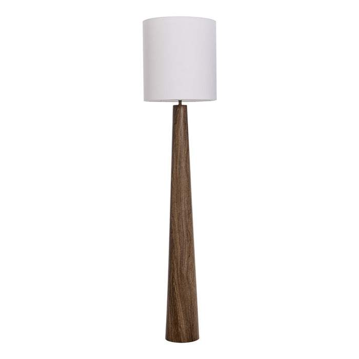 Zuo Modern Woonari Solar Floor Lamp, Brown/White