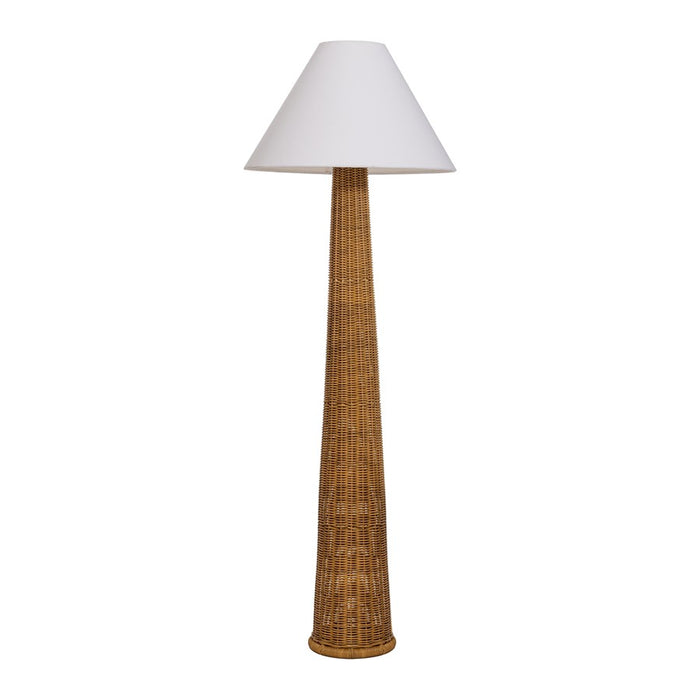 Zuo Modern Palmia Solar Floor Lamp, Natural/White