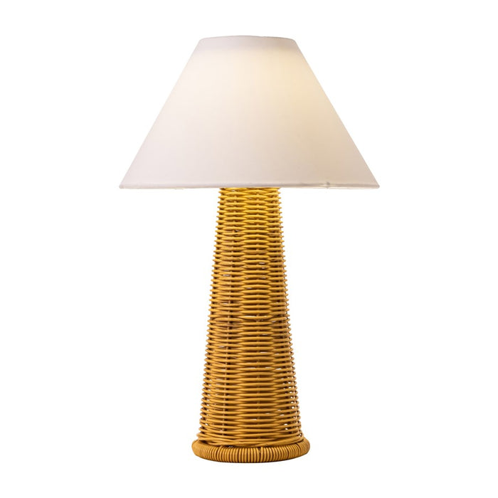 Zuo Modern Palmia Solar Table Lamp, Natural/White