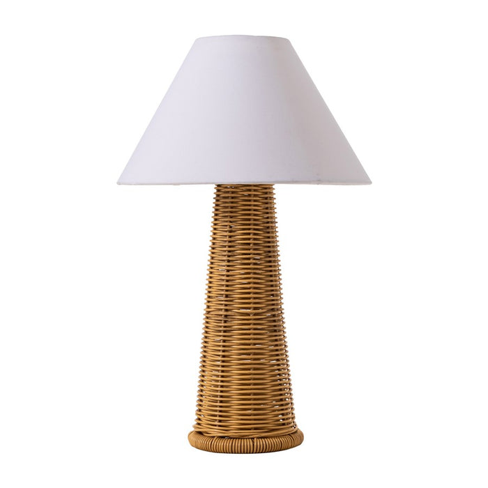 Zuo Modern Palmia Solar Table Lamp, Natural/White