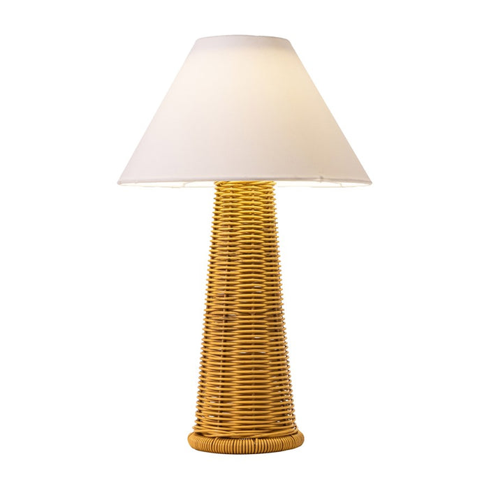 Zuo Modern Palmia Solar Table Lamp, Natural/White