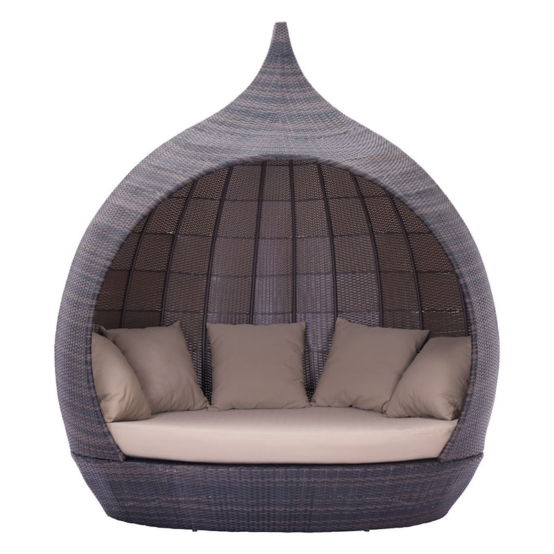 Zuo Modern Martinique Beach Daybed, Brown & Beige