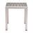 Zuo Modern Cosmopolitan Side Table, Gray/Silver