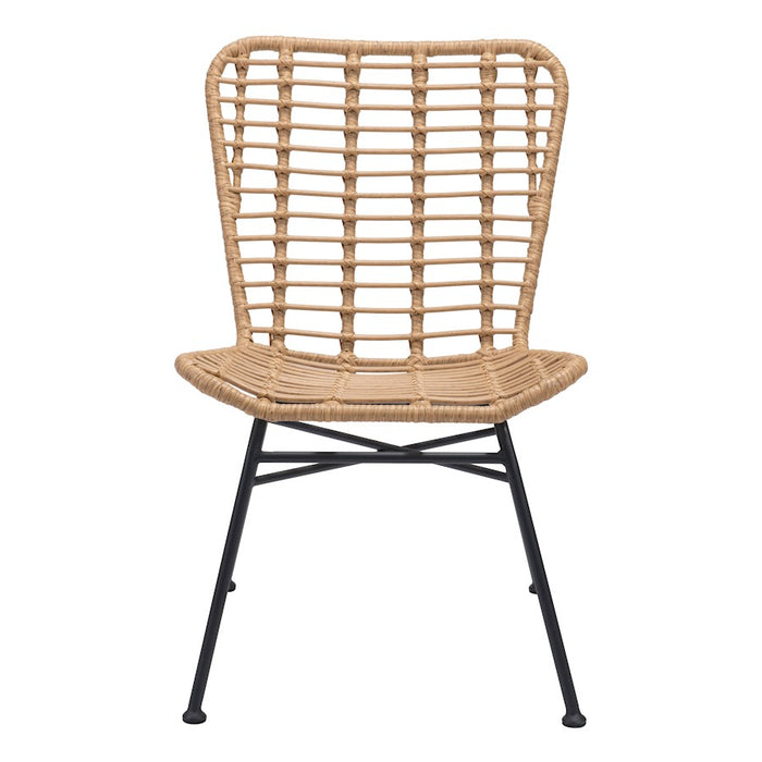 Zuo Modern Lorena Dining Chair Set of 2, Natural