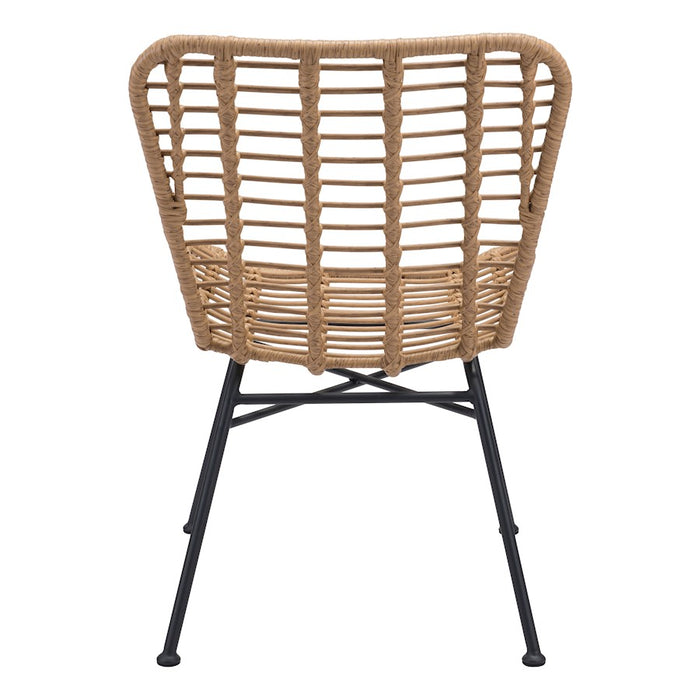 Zuo Modern Lorena Dining Chair Set of 2, Natural