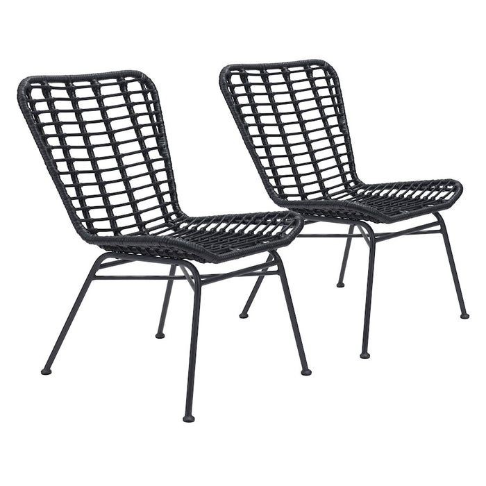 Zuo Modern Lorena Dining Chair Set of 2, Black - 703946