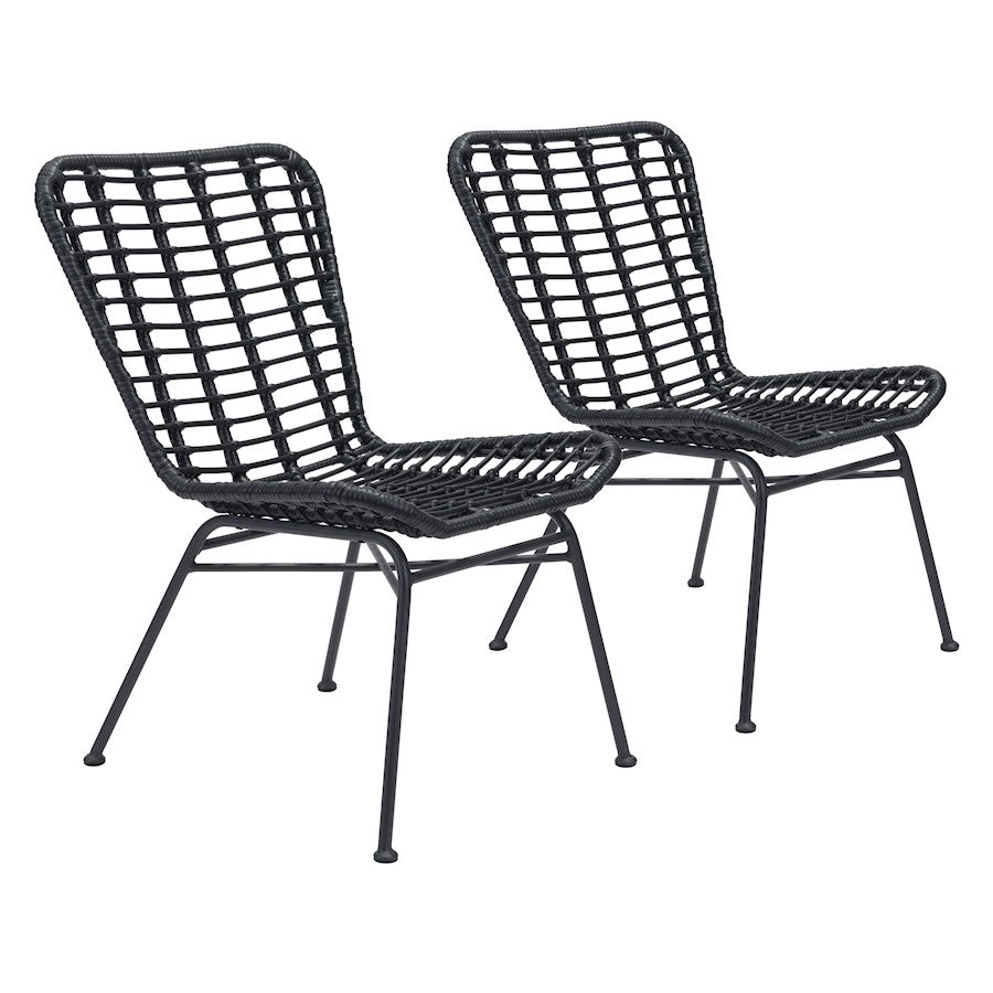 Zuo Modern Lorena Dining Chair Set of 2, Black - 703946