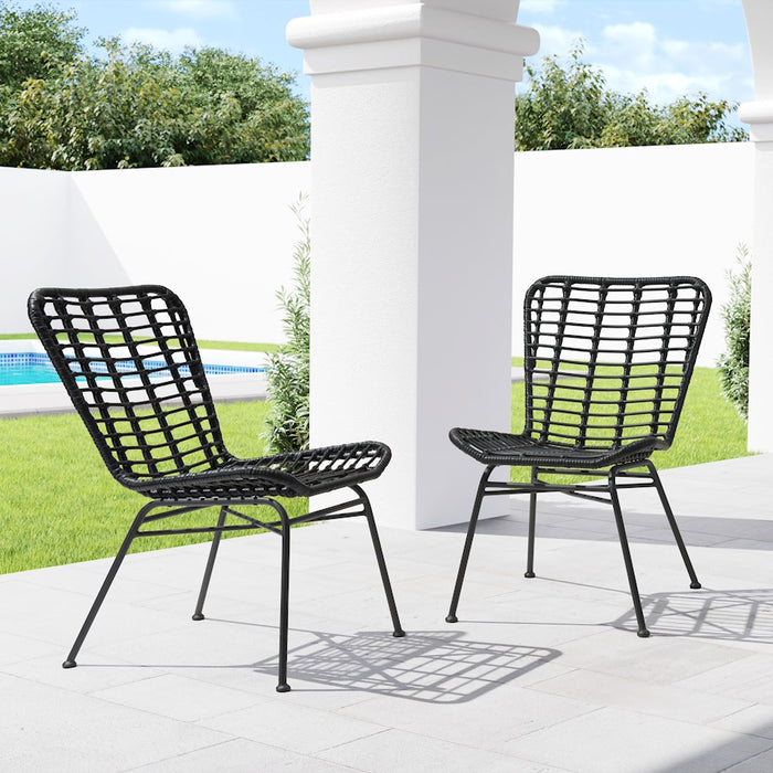 Zuo Modern Lorena Dining Chair Set of 2, Black