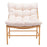 Zuo Modern Merilyn Accent Chair, Beige/Natural
