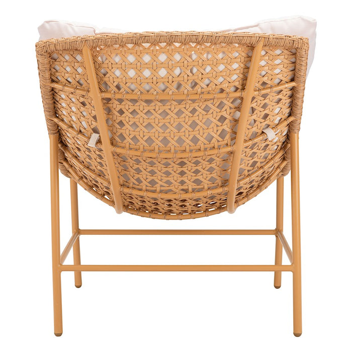 Zuo Modern Merilyn Accent Chair, Beige/Natural