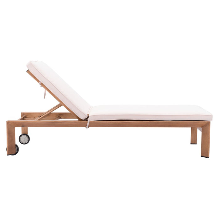 Zuo Modern Cozumel Lounge Chair, Beige/Natural