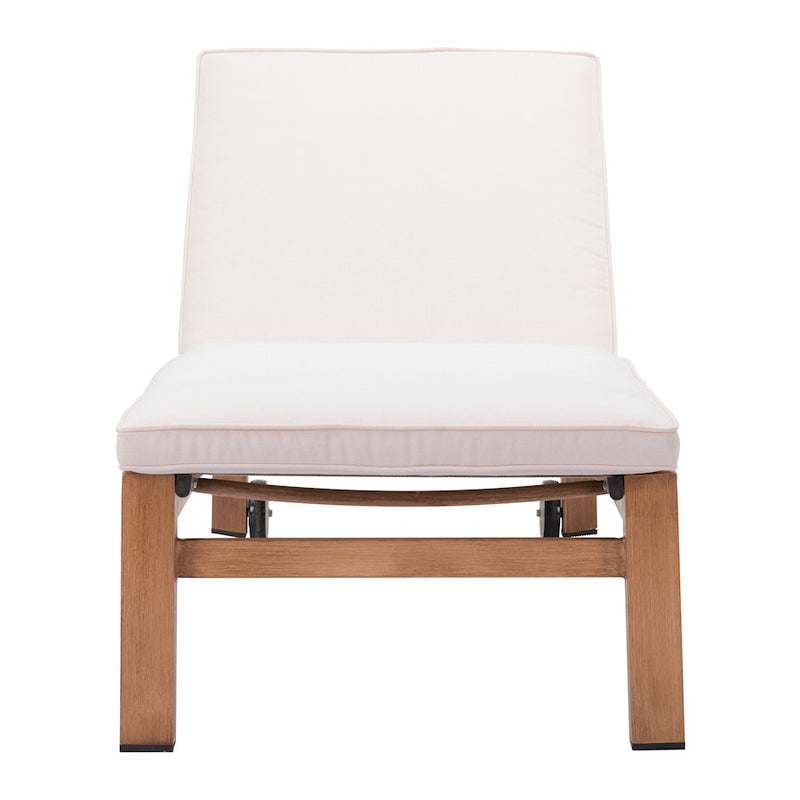 Zuo Modern Cozumel Lounge Chair, Beige/Natural