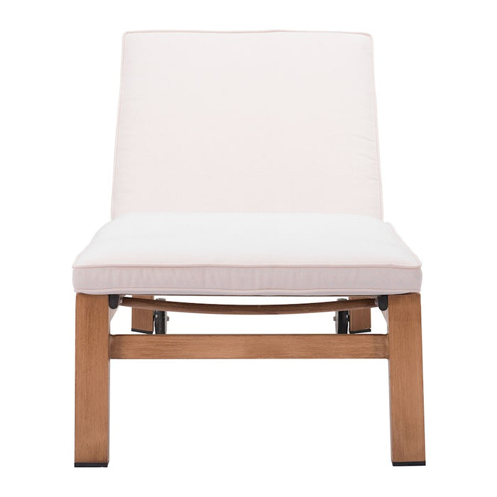 Zuo Modern Cozumel Lounge Chair, Beige/Natural