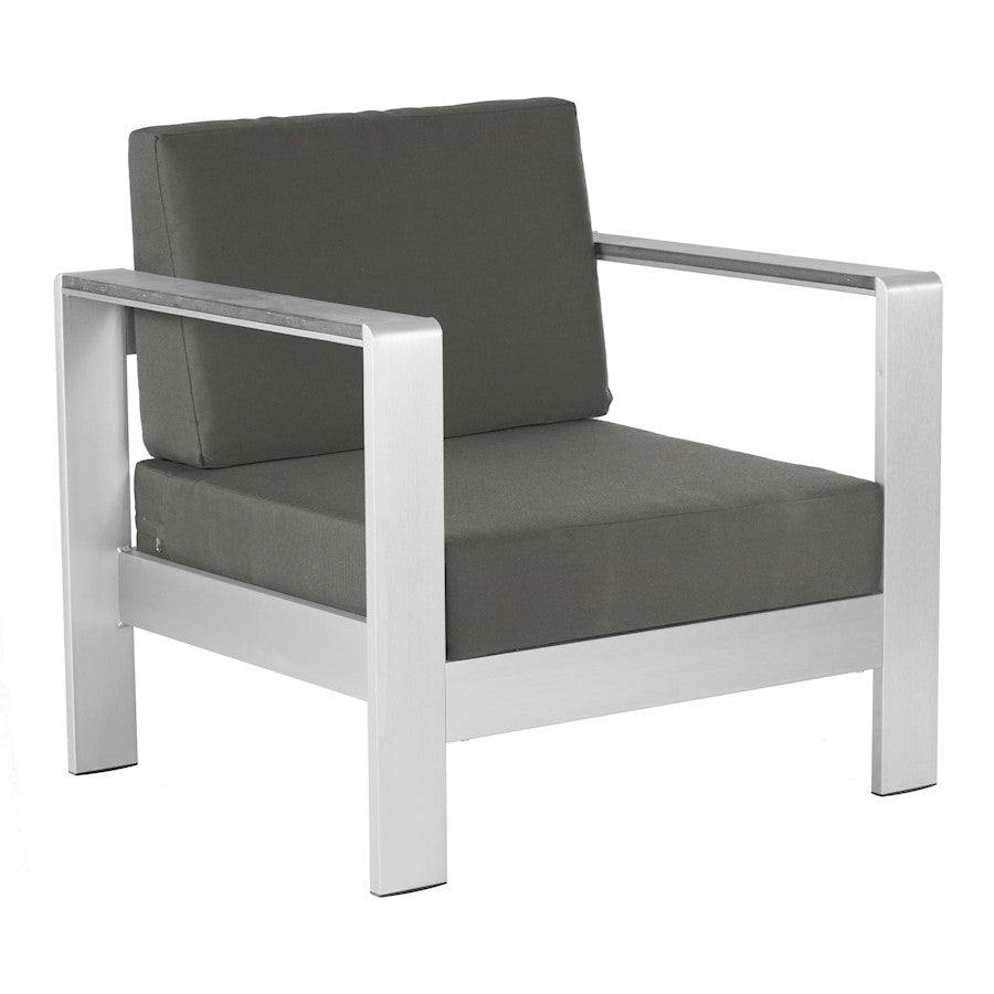 Zuo Modern Cosmopolitan Armchair, Dark Gray - 703985