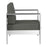 Zuo Modern Cosmopolitan Armchair, Dark Gray