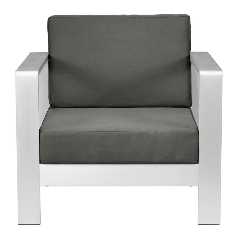Zuo Modern Cosmopolitan Armchair, Dark Gray