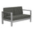 Zuo Modern Cosmopolitan Outdoor Sofa, Dark Gray - 703986