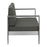 Zuo Modern Cosmopolitan Outdoor Sofa, Dark Gray