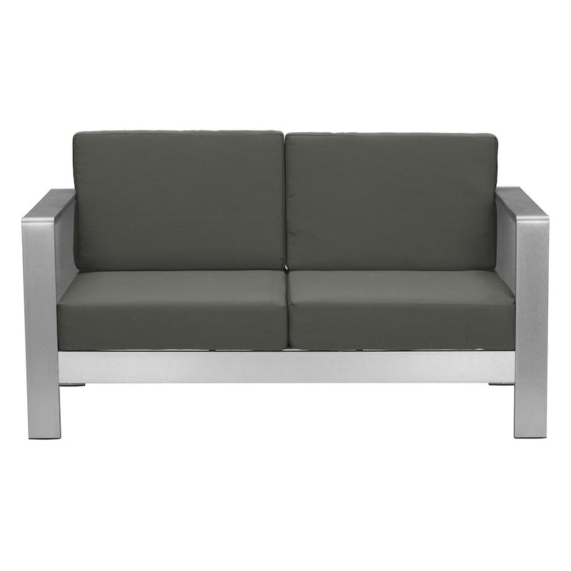 Zuo Modern Cosmopolitan Outdoor Sofa, Dark Gray