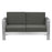 Zuo Modern Cosmopolitan Outdoor Sofa, Dark Gray