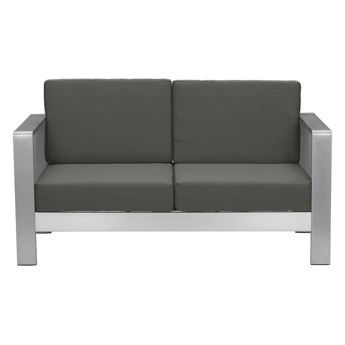 Zuo Modern Cosmopolitan Outdoor Sofa, Dark Gray