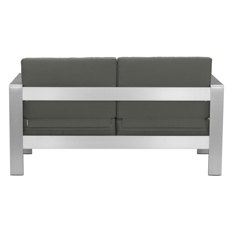 Zuo Modern Cosmopolitan Outdoor Sofa, Dark Gray